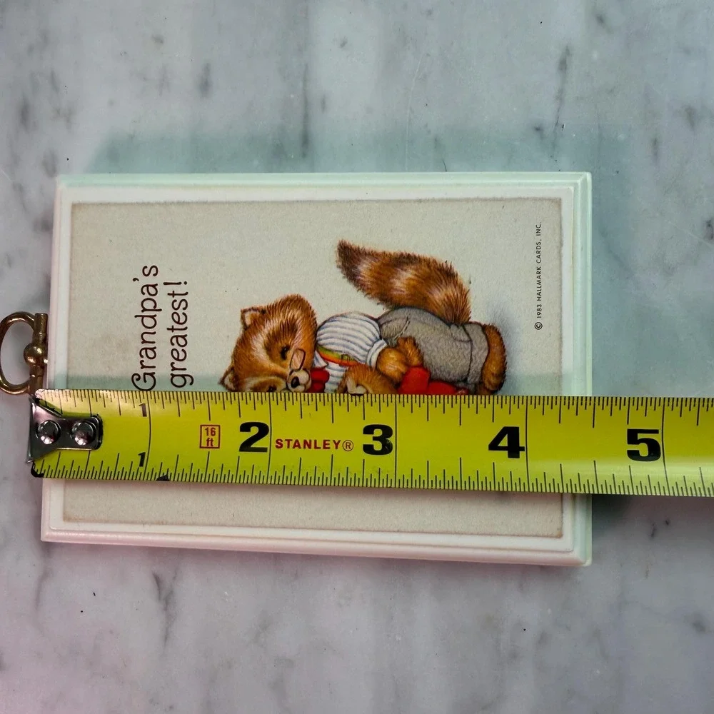 VTG 1983 Grandpa Gift‎ Hallmark Plaque Raccoon Wall Decor Grandfather Keepsake